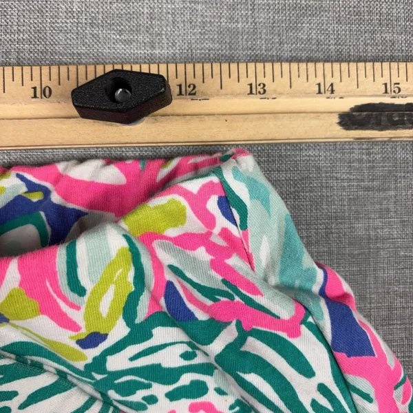 Lilly Pulitzer Skort Womens Small Blue Floral Short Lined Pockets Elastic Waist - Image 3