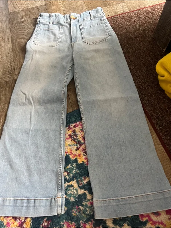 Maeve Colette Light Wash Wide-Leg Women’s Jeans size 28 - Image 3