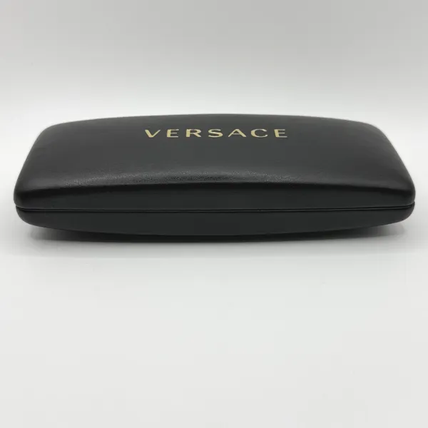 Versace Sunglasses Case Black Gold Logo Hard Clamshell Eyewear Protector  READ - Image 6