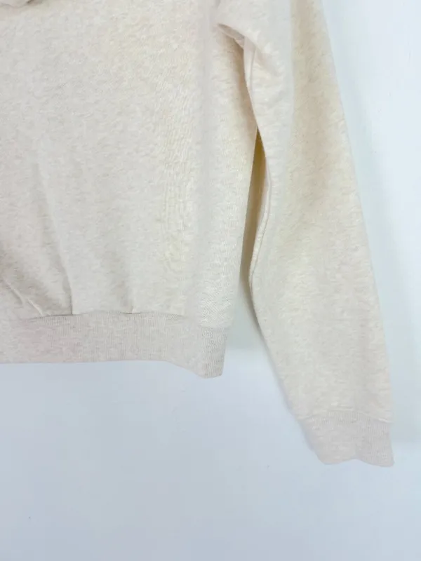 Vitality Cozy Zip Sweatshirt Oat Marl Varsity Hoodie Size 2XS XXS $96 EUC - Image 9