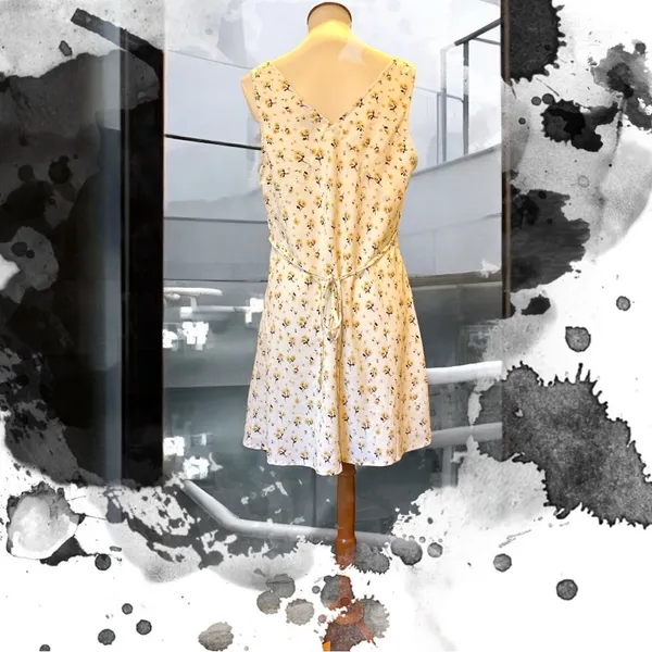 Princess Polly Nellie Yellow Floral V-Neck Mini Dress - Size 10 (US) - Image 3