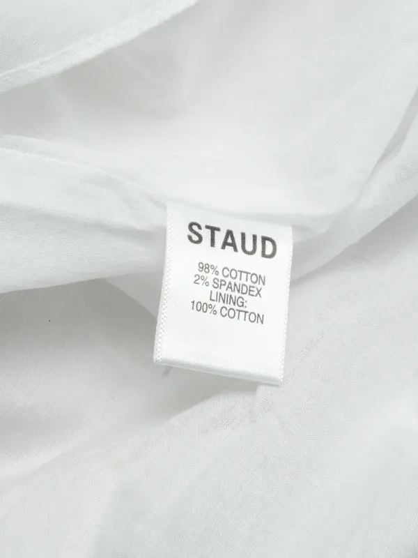 STAUD - Carina Cutout Cotton‎ Midi Dress - Image 16