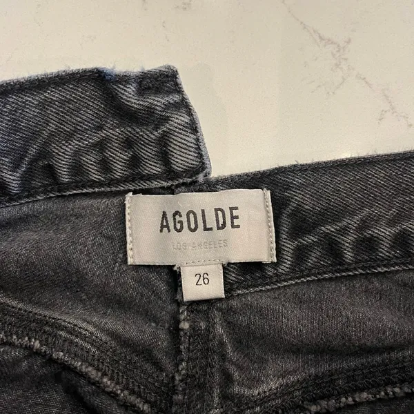 Agolde‎ Criss Cross Straight Jeans in Shambles size 26 - Image 7