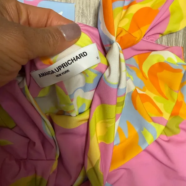 Amanda Uprichard Rebecca calypso Pink Floral Midi Dress XS - Image 5