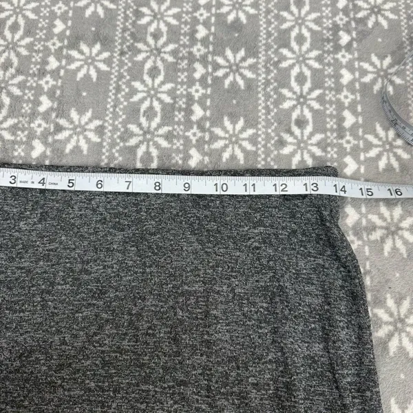 NWT Aritzia Babaton Rico Skirt Marled Gray Long Side Slits‎ Medium Minimalist - Image 10