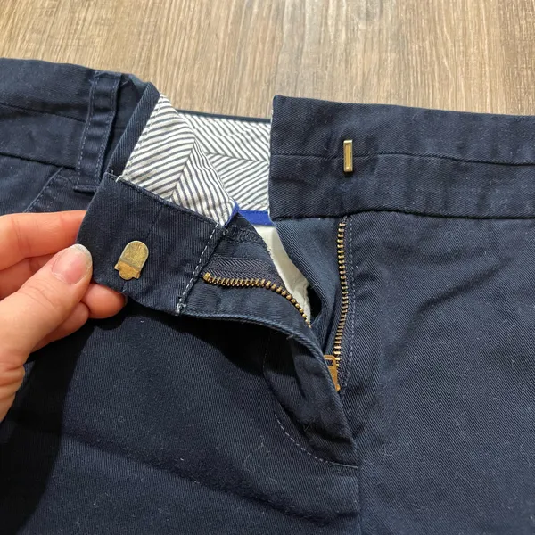 J.Crew Navy Blue Chino Shorts - Image 4