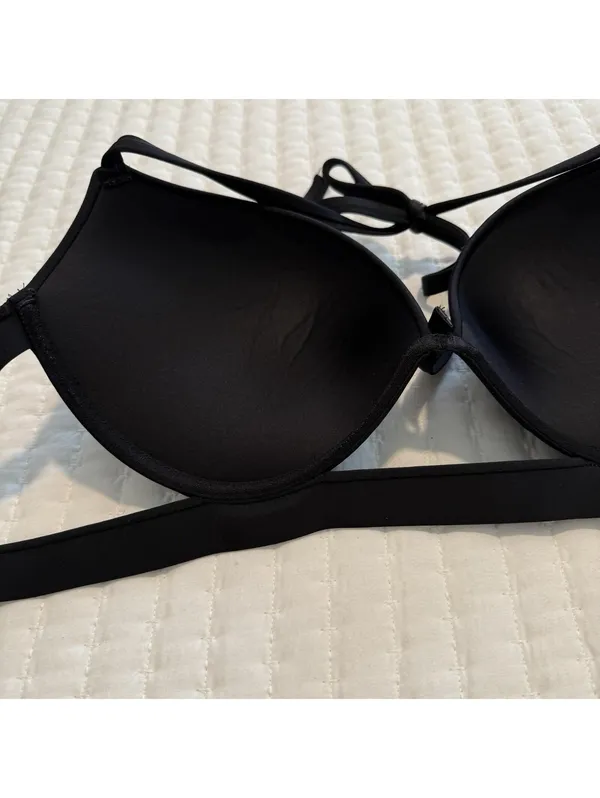 Victoria’s Secret Black Bikini Top Push-up Sz 38C Underwire Swim Padded - Image 11