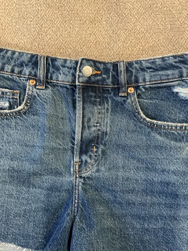 H&M Midi Denim Shorts - Image 2