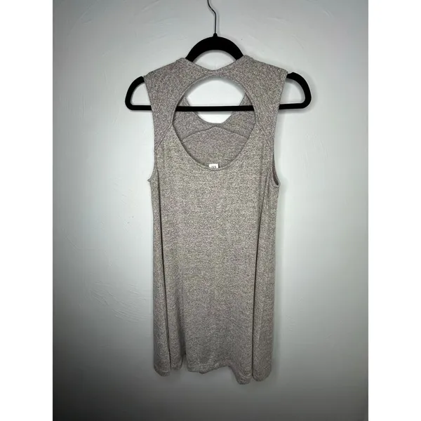 Gap Sleeveless Tank Top Women's Size Medium Long Gray Activewear Workout - Image 2