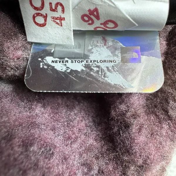 The North Face 1/4 Zip Women’s L Nordic Pattern Red/Brown Pullover Sweater-knit - Image 4