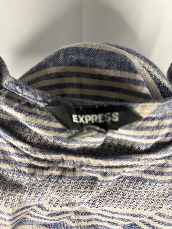 Express Chambray Striped Dress - Image 3