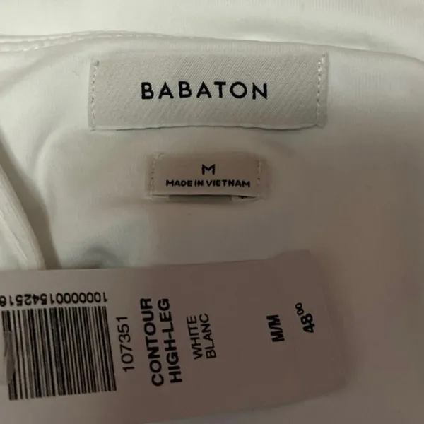 NEW Aritzia Babaton Contour High Leg Square Neck Sleeveless Bodysuit Top Size M - Image 4