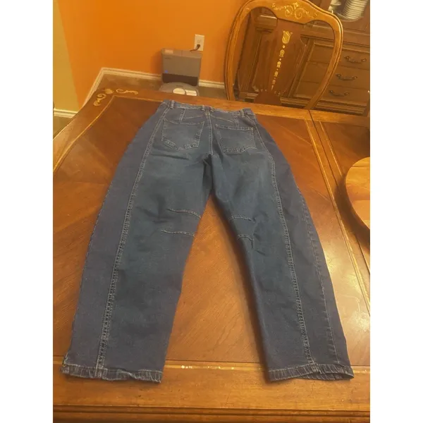 American Eagle Unbranded Barrel Jeans Womens Size L - Image 12