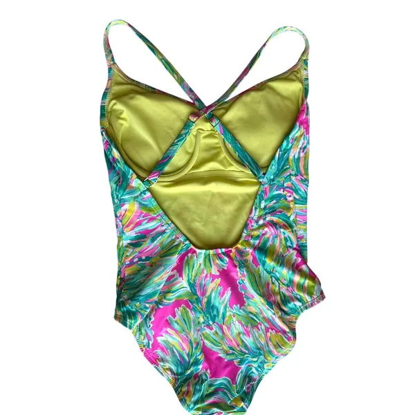 Lilly Pulitzer Azalea Multi-Color Shady Lady One Piece Swimsuit Size 4 - Image 3
