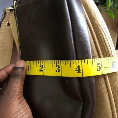 Chocolate brown vegan leather wristlet wallet purse zippered organizer. - Image 5