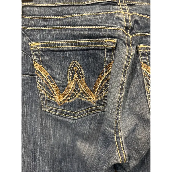 Wrangler Women's Bootcut Jeans Medium casual western Wash Denim Size 3/4 x 34 - Image 8