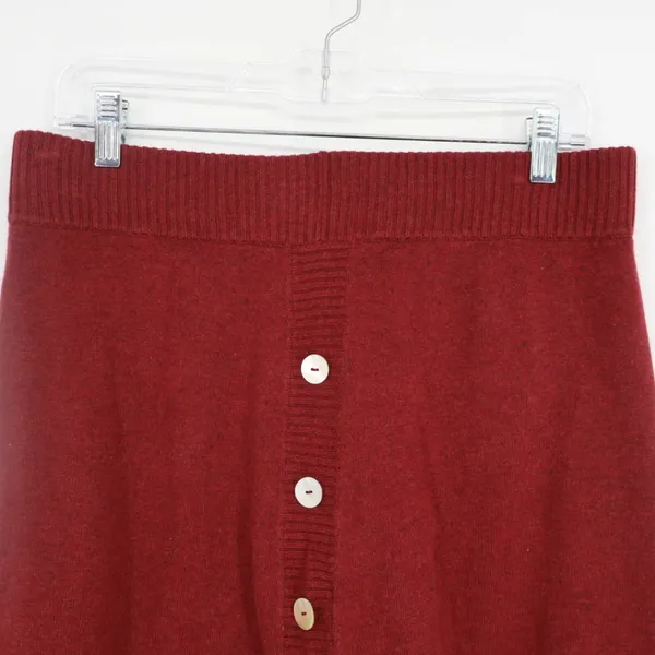 Aventura Women's Valentina Skirt Size Medium‎ Organic Cotton Pomegranate Knit - Image 4