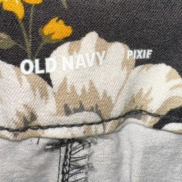Old Navy Pixie Pant Floral Ankle Pants Women 10‎ Mid Rise Stretch Slim Workwear - Image 3
