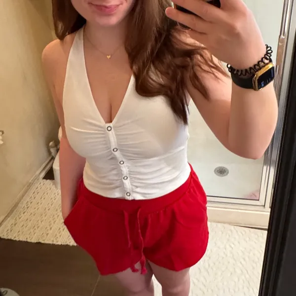 Free People White Halter Tank Top - Image 2