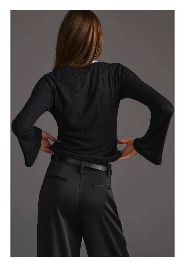 Anthropologie Black Sweater - Image 4