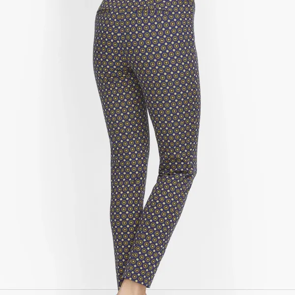 TALBOTS ESSEX ANKLE PANTS - GEO HEARTS Size 16 - Image 8