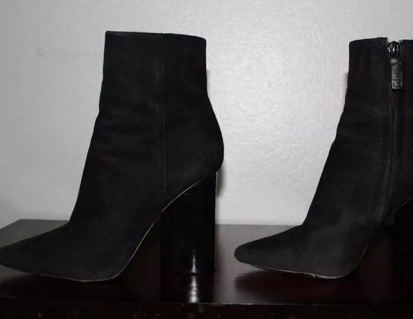 Mercedes Castillo Edie Women's Black Suede Leather Booties Size 5.5 - Image 5