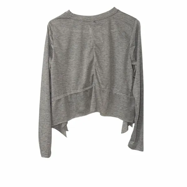 Velvet Vault Gray Pullover Lightweight Crop Top(Size Small) Gray - Image 8