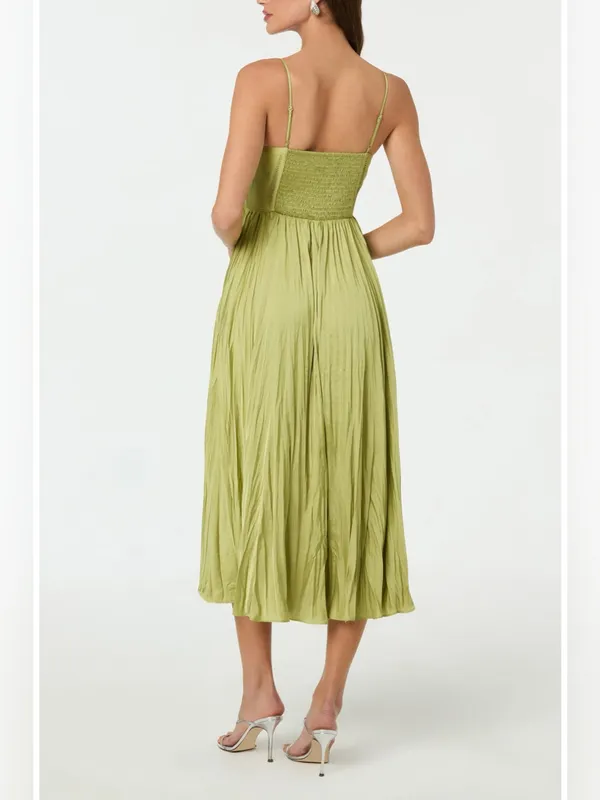 ASTR The Label Maeve Midi Dress in Lime XL - Image 5