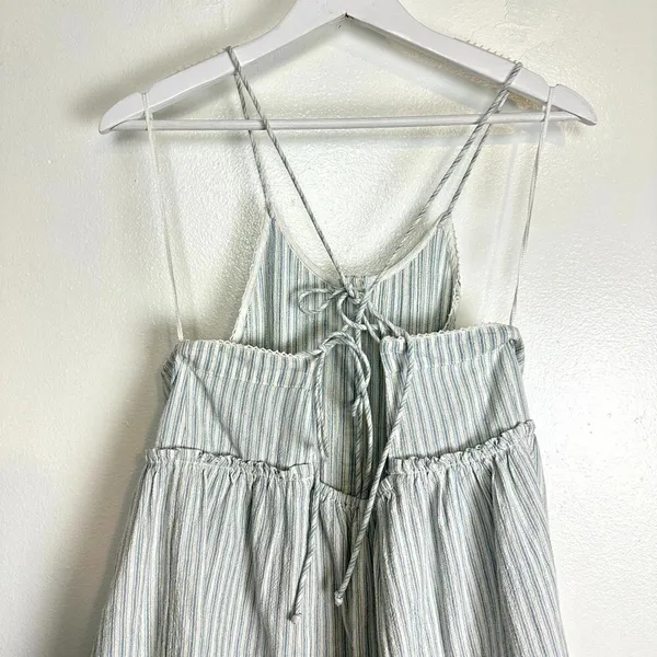 FREE PEOPLE Desert Days Stripe Mini Dress in Ivory Combo Size Medium - Image 11
