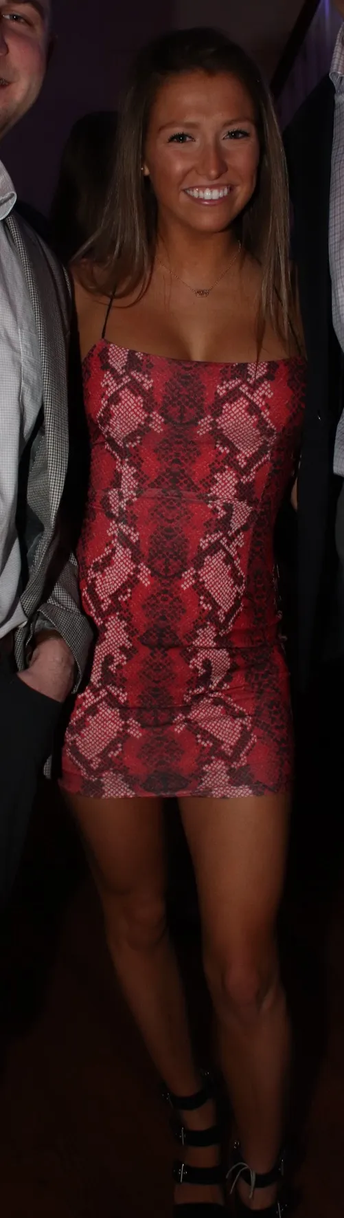 superdown Snakeskin Mini Dress Red - Image 2