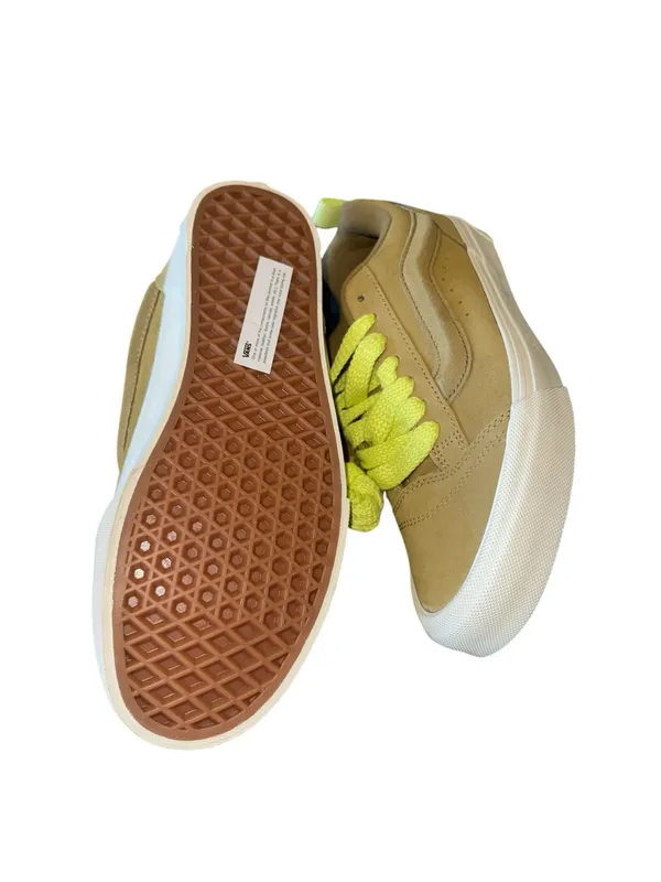 NEW VANS KNU SKOOL SNEAKERS Suede M-8 W-9.5 GOLDEN HOUR ANTELOPE / Green - Image 7