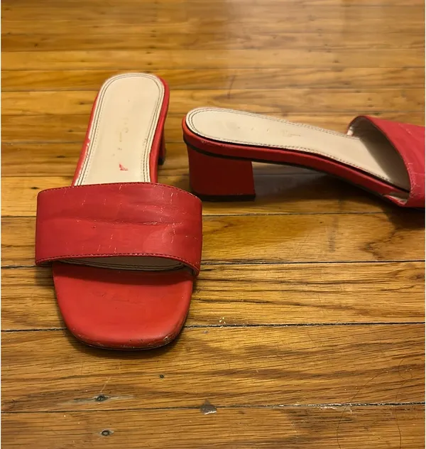 Lulus Red Sandal Heels - Image 2