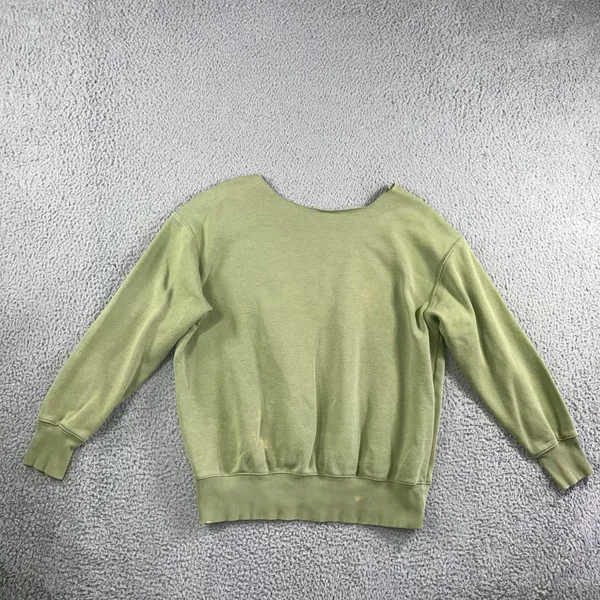 Nike Sweatshirt Women‎ Small Oversized Center Swoosh Logo Pullover Bleached - Image 3