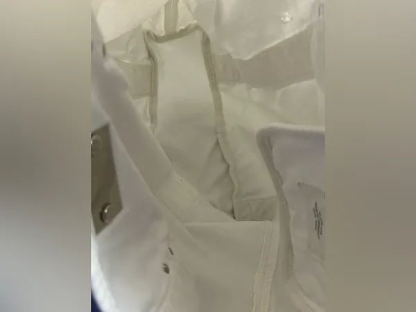 Aeropostale White Canvas Tote Bag with Strap Accents - Image 13