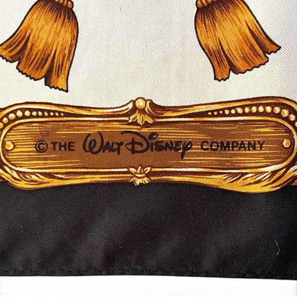 Vintage Walt Disney Company x Echo Conductor Mickey Silk Twill Square Scarf - Image 3