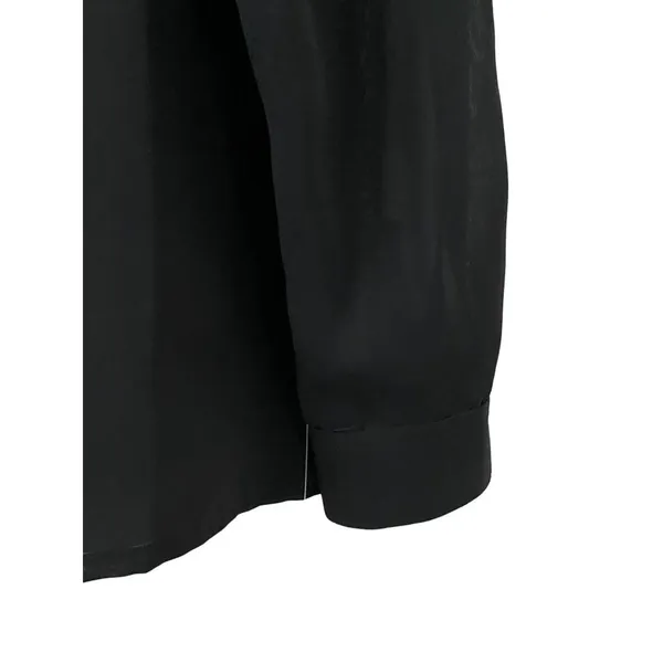 New Jouer black chiffon long sleeve shirt with gold embroidery Sz 6‎ - flawed - Image 5