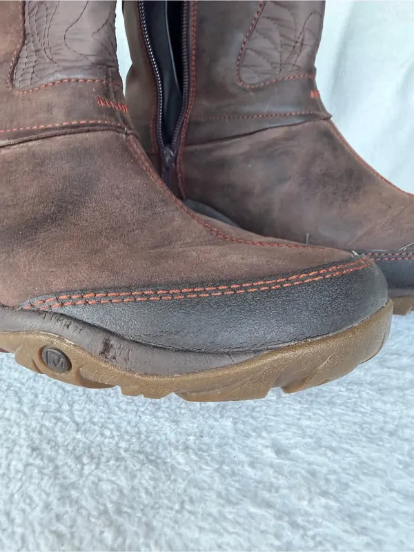 Merrell Dewbrook Select Dry Insulated Short Winter Boots Brown Women 9.5 - Image 6