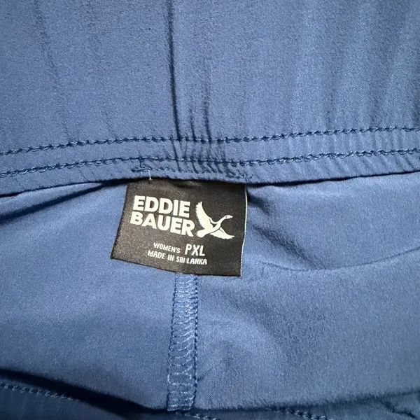 Eddie Bauer Departure Wide-Leg Pants Blue Petite XL UPF 50+ Moisture Wicking - Image 6