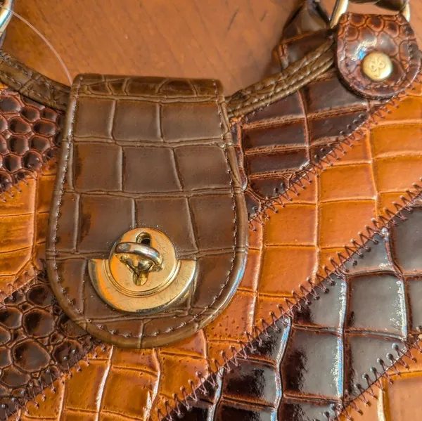 Renaissance Leather hand bag 👜 Brown - Image 6
