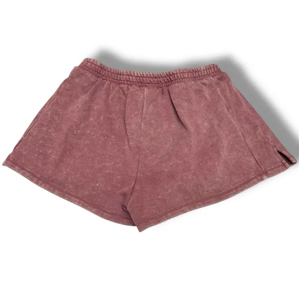 Aeropostale Maroon Mineral‎ Wash Sweat Shorts Soft M - Image 4