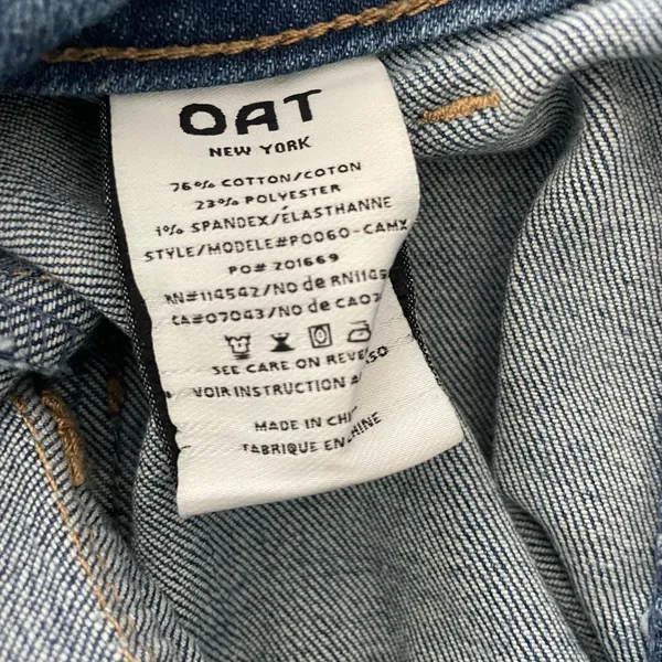 Oat High Rise Cargo Blue Jeans - Image 5