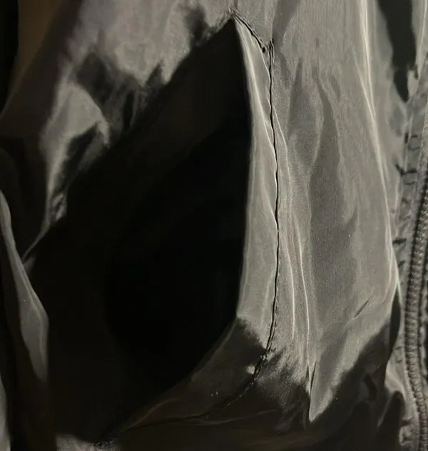 Outer Edge Cropped Blk windbreaker sz M - Image 6