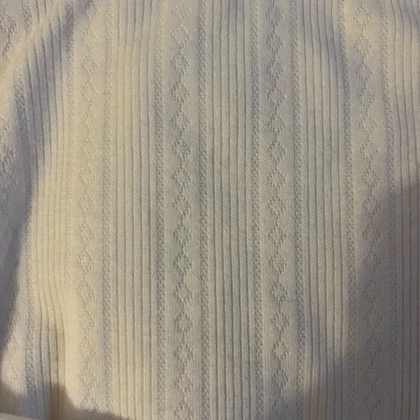 Wild Fable White Ribbed Long Sleeve Top - Image 3