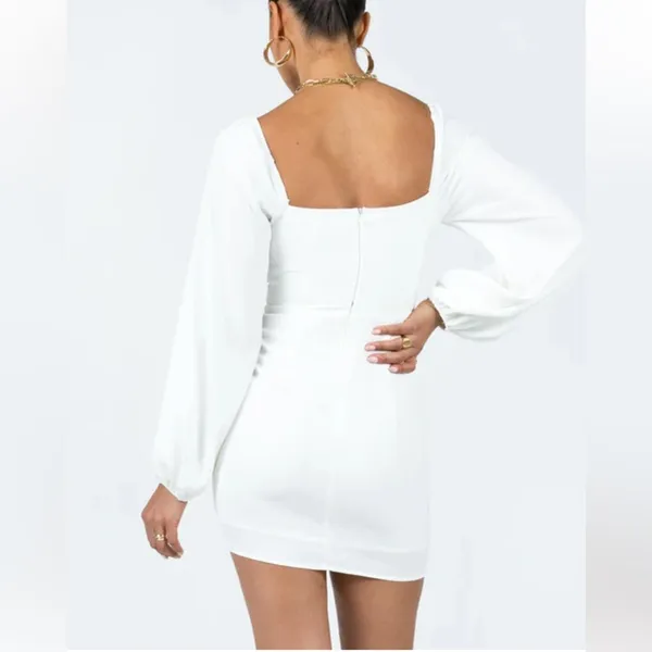 Princess Polly Laurie Corset Mini Dress White Sz 2 - Image 8