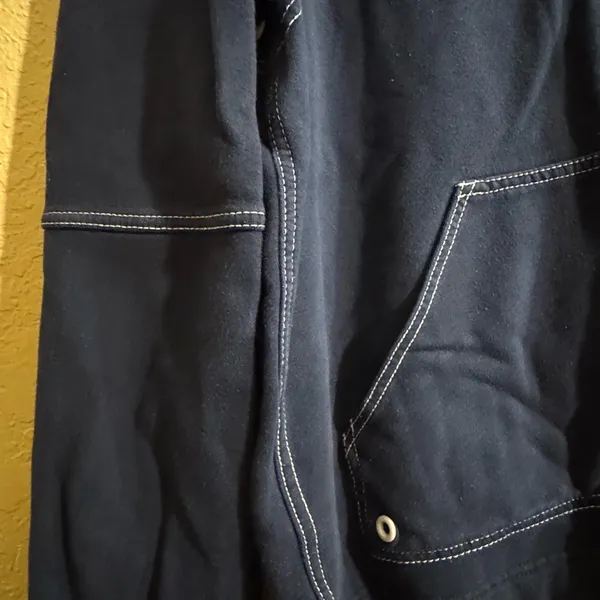 VINTAGE Lauren Ralph Lauren Dark Blue Hoodie - Image 3