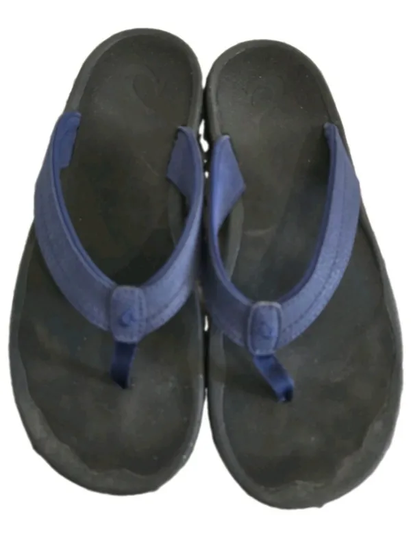 OluKai Ohana flip flops Womens Blue Shoes Sandals Size 9 Comfort Support Fall - Image 2