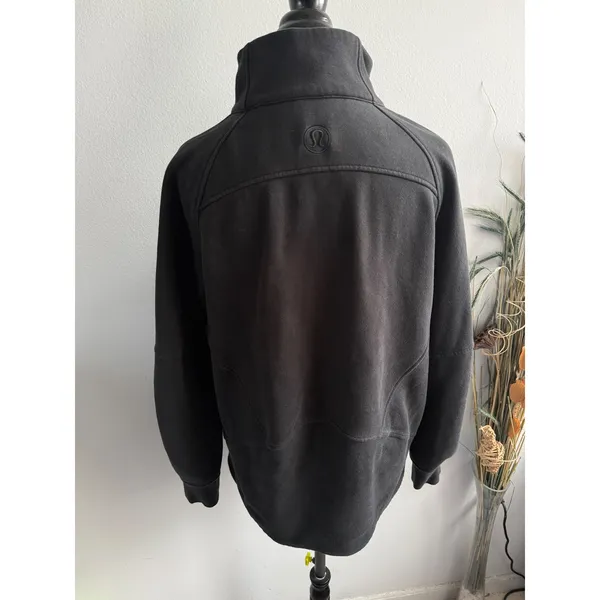 Lululemon Scuba Oversized‎ Half-Zip Funnel Neck Pullover Black LW3JAMS Size M/L - Image 5