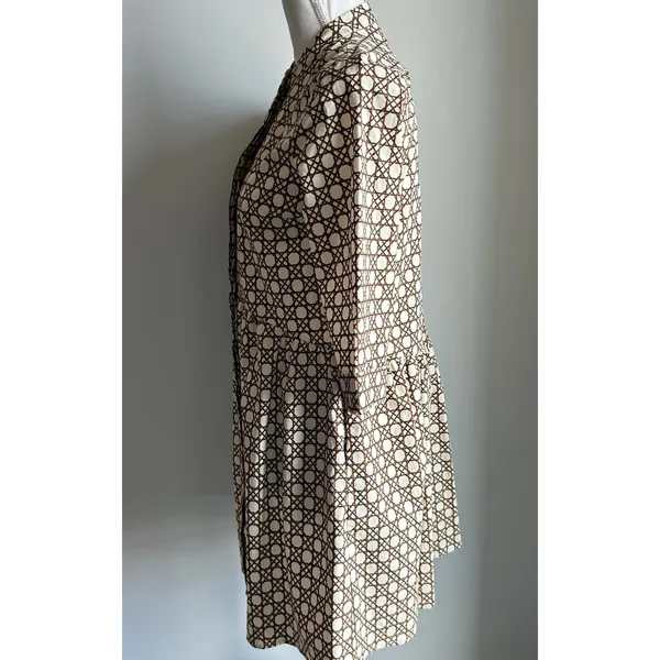 Tuckernuck Ready For Rattan Mini Dress Neutral Tunic Button Up Size Small - Image 7