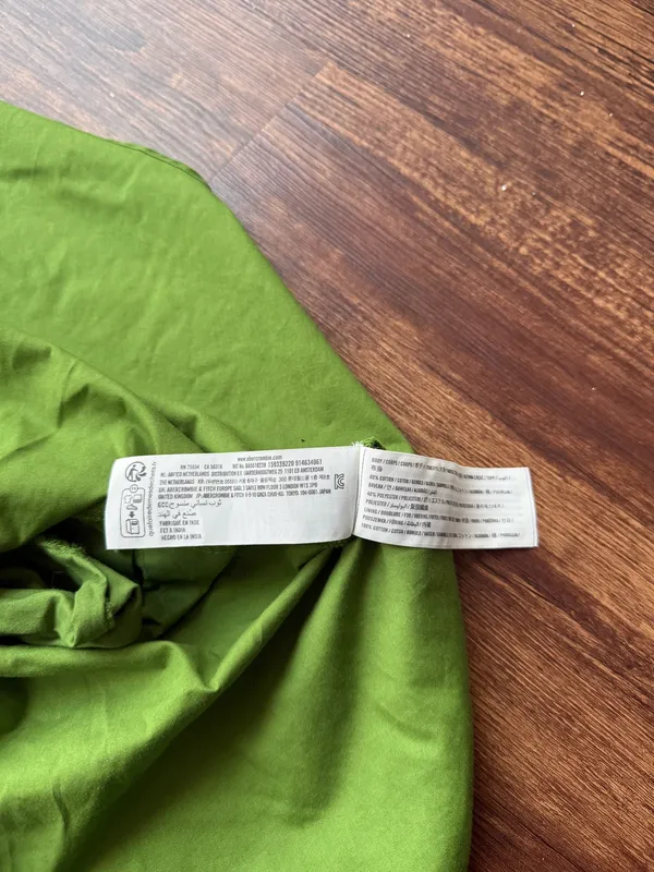 Abercrombie & Fitch Women’s Green Emerson Mini Dress Poplin Puff Sleeve- ST - Image 5