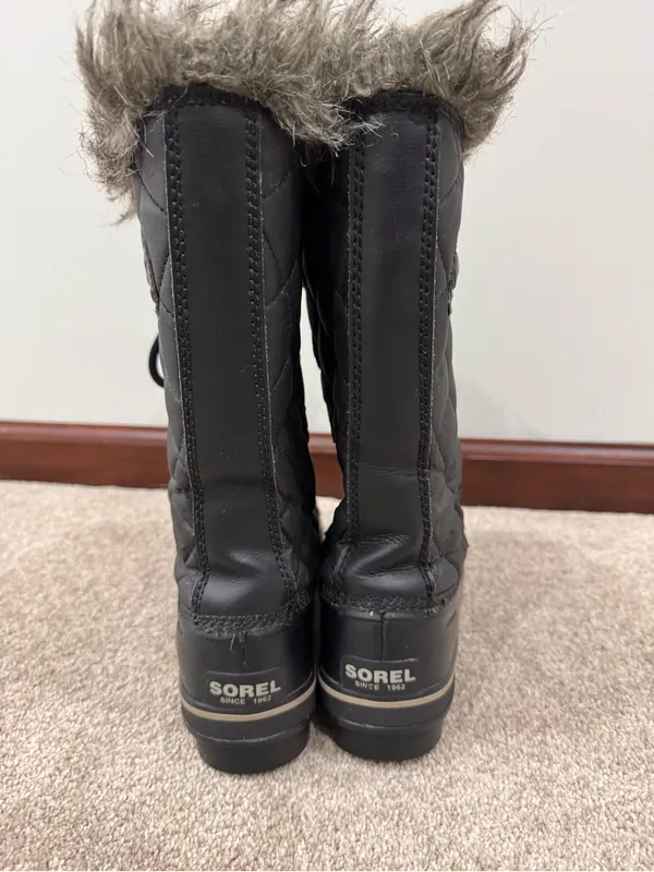 Sorel Tofino II Waterproof Insulated Lace Faux Fur Winter Boots Women Size 8.5 - Image 4